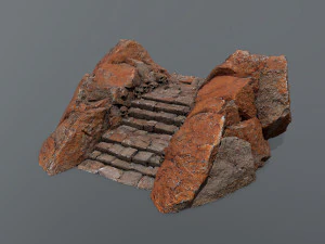 Ruin Stairs 3D Model