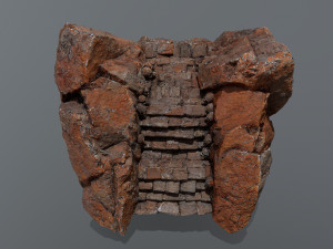 Ruin Stairs Modello 3D