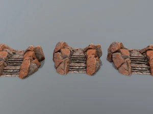Ruin Stairs 3D Model