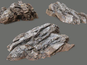 Desert rocks 3D Model