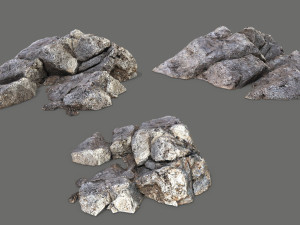 Desert rocks 3D मॉडल