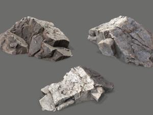Desert rocks 3D मॉडल