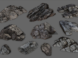 Desert rocks 3D मॉडल