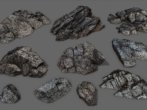 Desert rocks 3D Model