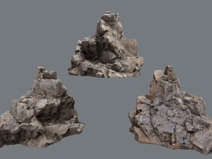 Desert rocks Model 3D