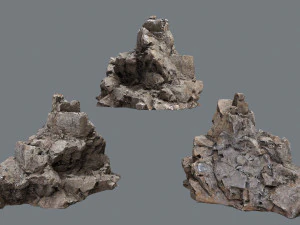 Desert rocks 3D Model