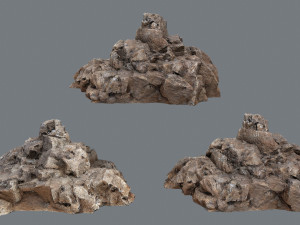Desert rocks Model 3D