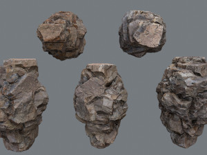 Desert rocks Model 3D