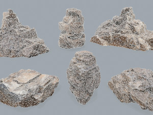 Desert rocks Model 3D