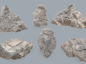 Desert rocks 3D Model