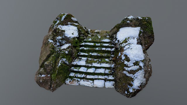 Stairs 3D Модель .c4d .max .obj .3ds .fbx .stl .blend 