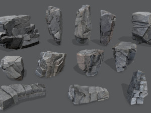 Cliff rocks 3D Модель