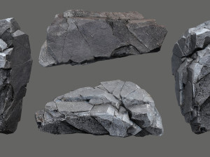 Cliff rocks 3D Model