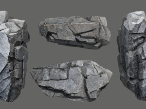 Cliff rocks 3D Model
