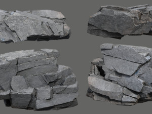 Cliff rocks 3D Model