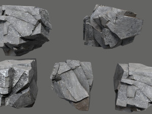 Cliff rocks 3D Model