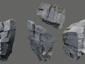 Cliff rocks 3D Model