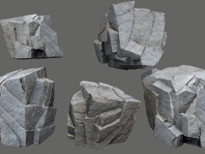 Cliff rocks 3D Model