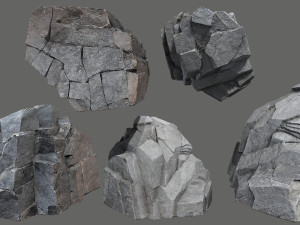 Cliff rocks 3D Model