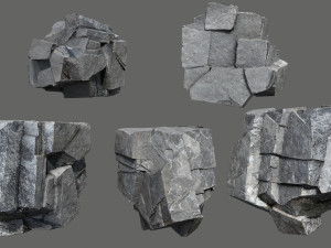 Cliff rocks 3D Model
