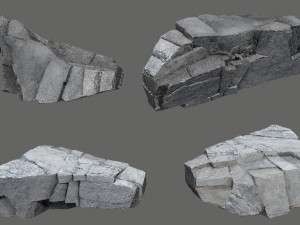 Cliff rocks 3D Model