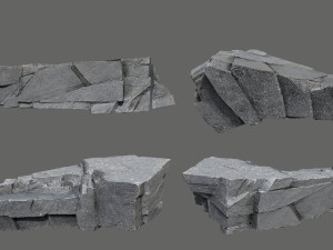 Cliff rocks 3D Model
