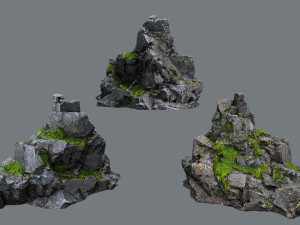 Forest rocks 3D मॉडल