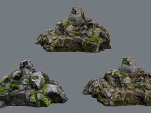 Forest rocks 3D मॉडल