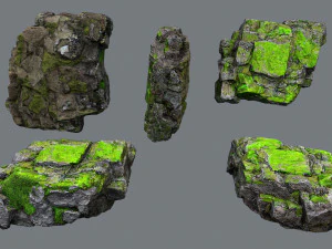 Forest rocks 3D Model