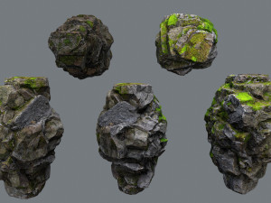 Forest rocks 3D मॉडल