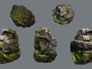 Forest rocks 3D मॉडल