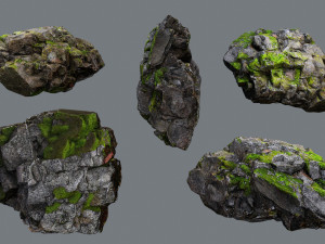 Forest rocks 3D मॉडल