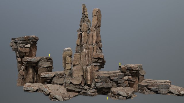 Cliff rocks Modelo 3D .c4d .max .obj .3ds .fbx .stl .blend 