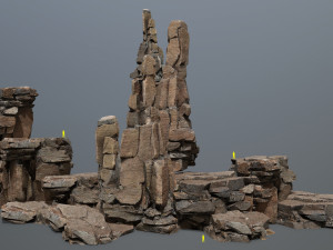 Cliff rocks 3D Model
