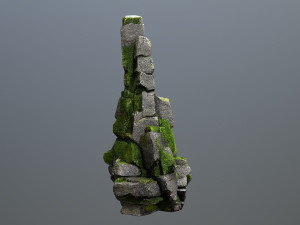 Forest rocks Modello 3D