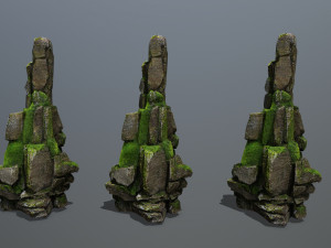 Forest rocks Modello 3D