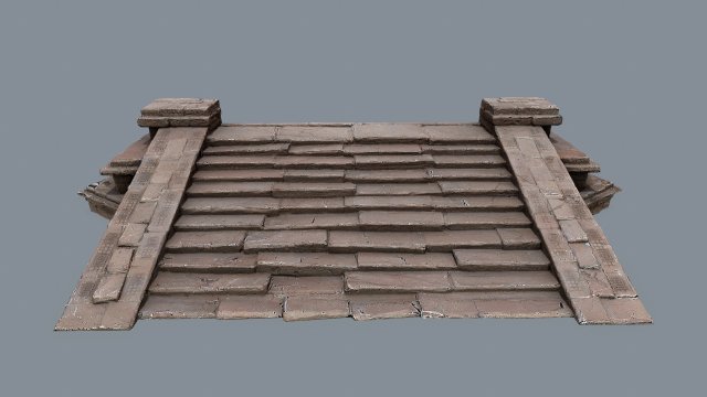Stairs 3D Model .c4d .max .obj .3ds .fbx .stl .blend 