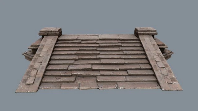 Stairs 3D Model .c4d .max .obj .3ds .fbx .stl .blend 