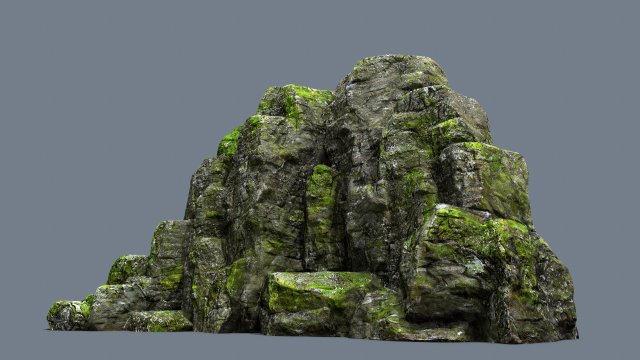 Cliff rocks Modello 3D .c4d .max .obj .3ds .fbx .stl .blend 
