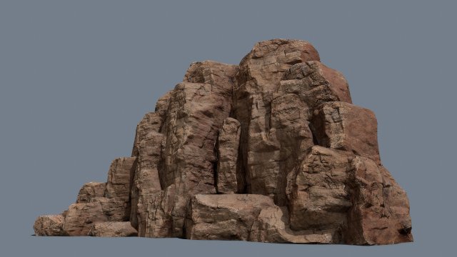 Desert rocks 3D Модель .c4d .max .obj .3ds .fbx .stl .blend 