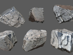 Cliff rocks Model 3D