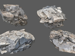 Cliff rocks Model 3D