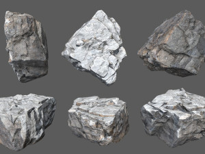 Cliff rocks Model 3D