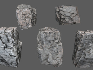 Cliff rocks Model 3D