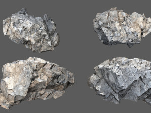 Cliff rocks Model 3D