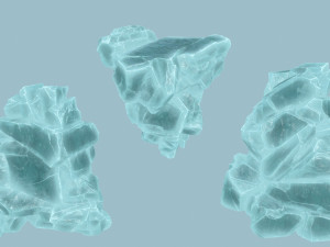 Ice rocks 3D Модель