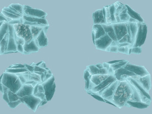Ice rocks 3D Модель