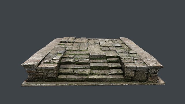 Stairs 3D Model .c4d .max .obj .3ds .fbx .stl .blend 