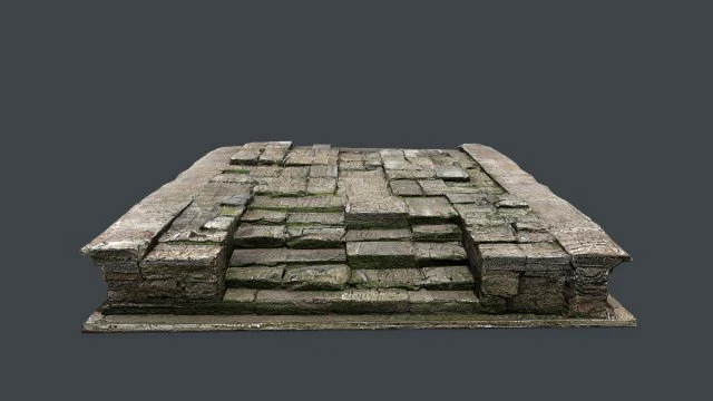 Stairs 3D Model .c4d .max .obj .3ds .fbx .stl .blend