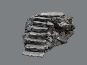 Temple stairs 1 3D Model